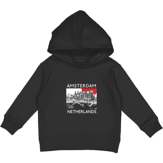 Discover Amsterdam netherlands Kids Pullover Hoodies