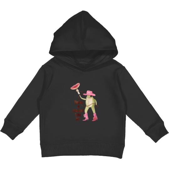 Discover You're a cowboy like me Kids Pullover Hoodies, Cowboy Frog Meme