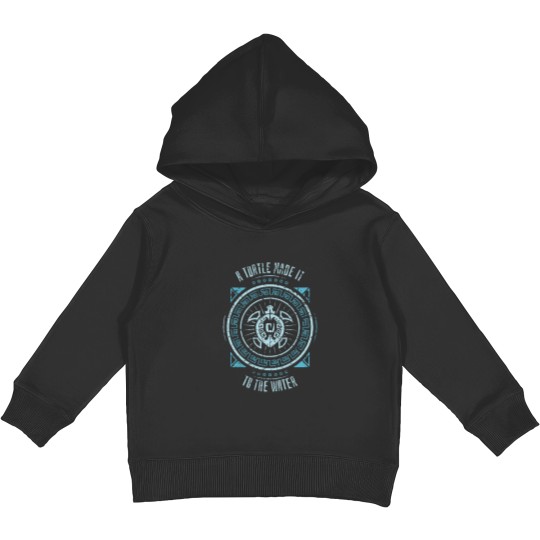 Discover WoW A Turtle Made It To The Water - Wow Turtle - Kids Pullover Hoodies