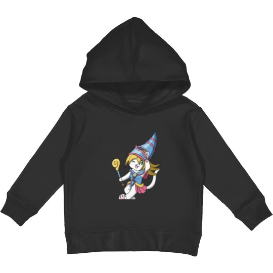 Discover cosplay cat Dark magician girl Kids Pullover Hoodies