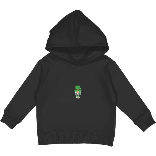 Discover St Patricks Day Skull Irish Shamrock of Dead Men Women 5113 Kids Pullover Hoodies