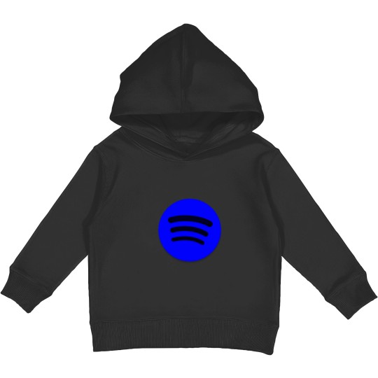 Discover spotify music blue Kids Pullover Hoodies