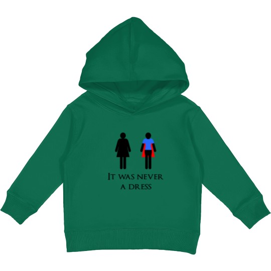 Discover It was never a dress Kids Pullover Hoodies