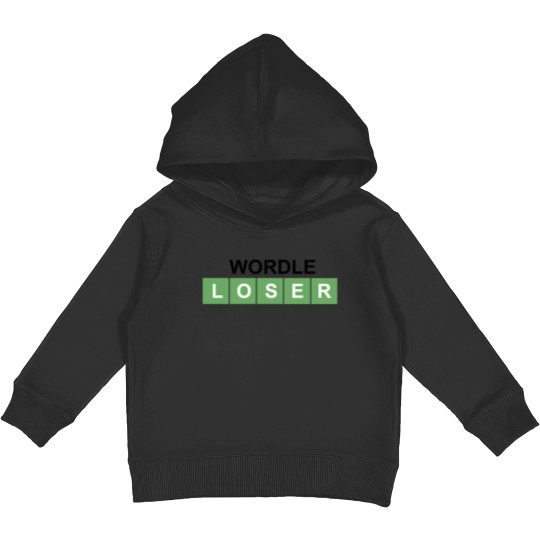 Discover Wordle Loser Kids Pullover Hoodies