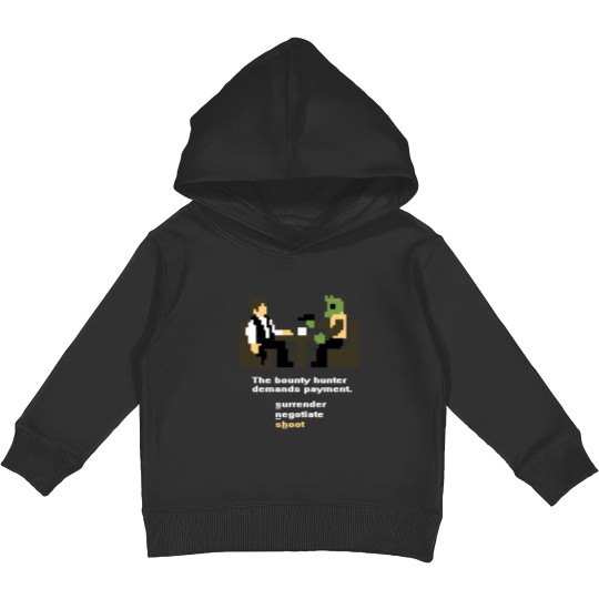 Discover Han and Greedo 8-Bit Kids Pullover Hoodies