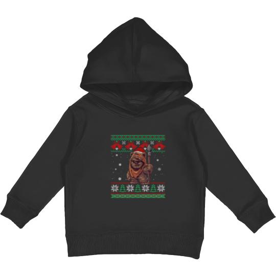 Discover Cute Santa Wicket Ewoks Endor Ugly Sweater Christmas Kids Pullover Hoodies