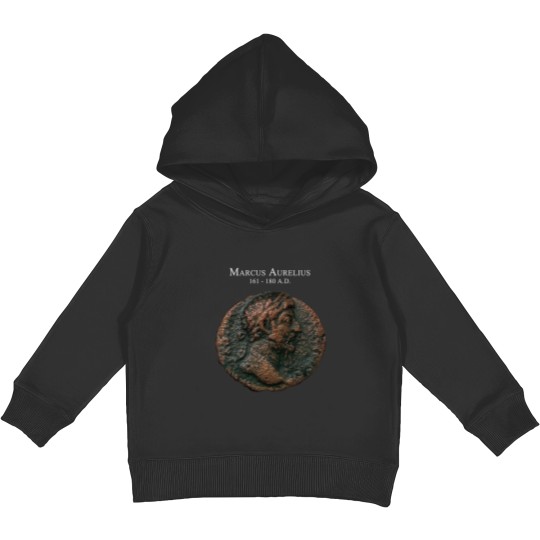 Discover Ancient Roman Coin - MARCUS AURELIUS Kids Pullover Hoodies