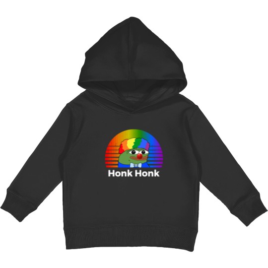 Discover Clown Pepe Honk Honk Funny Meme Honkler 0454 Kids Pullover Hoodies