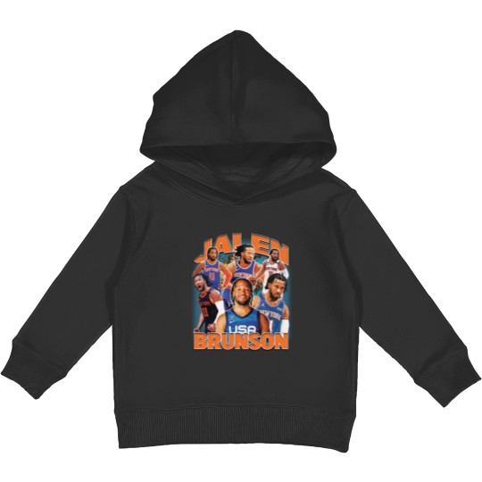 Discover Knicks Jalen Brunson Kids Pullover Hoodies