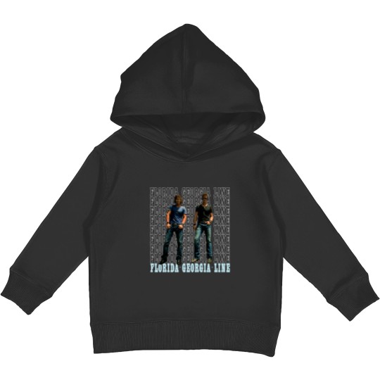 Discover Florida Georgia Line 2013 tour black Kids Pullover Hoodies - small