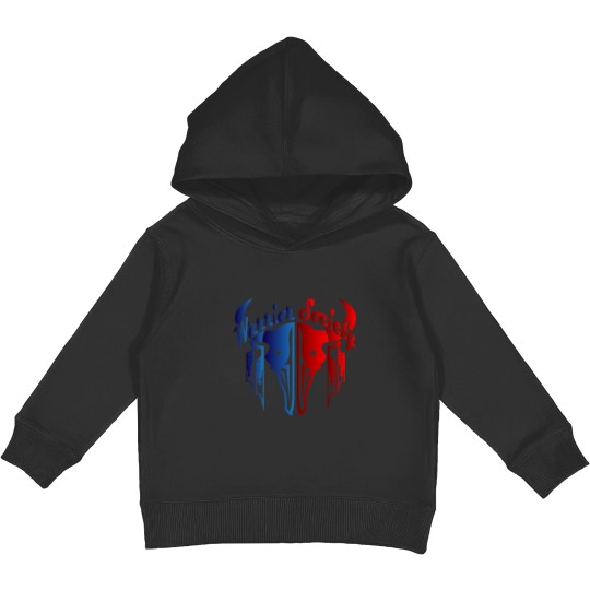Discover Warrior Society (Buffalo) Sticker Kids Pullover Hoodies