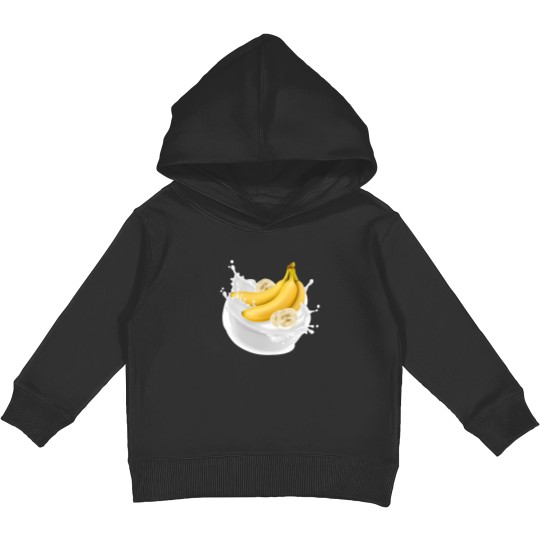 Discover Yummy Banana Milk 650 Kids Pullover Hoodies