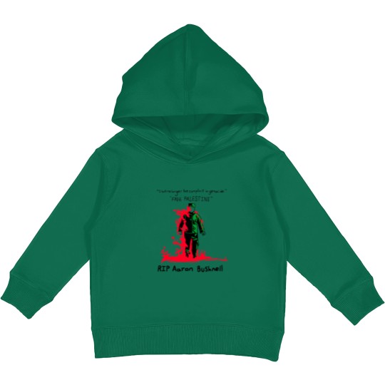 Discover Aaron Bushnell Kids Pullover Hoodies, RIP Aaron Bushnell Kids Pullover Hoodies