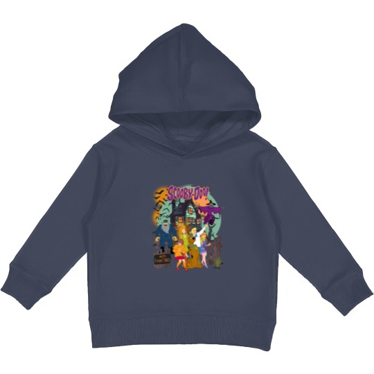 Discover Vintage Spooky Scooby-Doo Kids Pullover Hoodies: Haunted House
