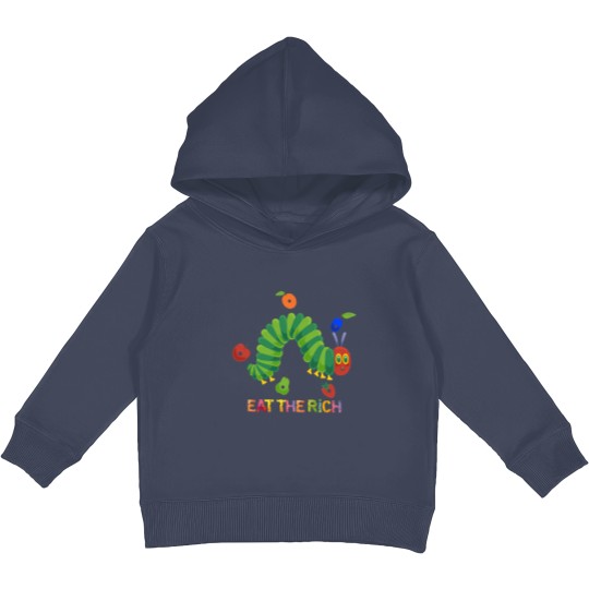Discover Eat The Rich The Very Hungry Caterpilla Kids Pullover Hoodies, Very Hungry