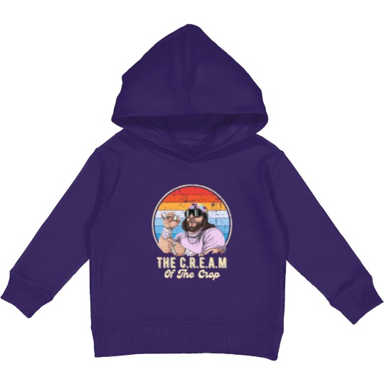 Discover The C.R.E.A.M of the crop Randy Savage legend - Macho Man - Kids Pullover Hoodies