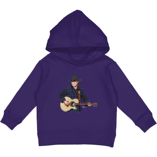 Discover John Michael Montgomery - An illustration by Paul Cemmick - John Michael Montgomery - Kids Pullover Hoodies