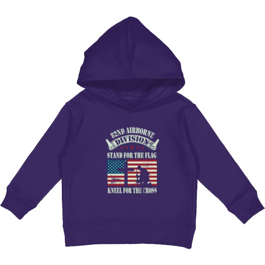 Discover 82nd Airborne Division Veteran Gift Kids Pullover Hoodies