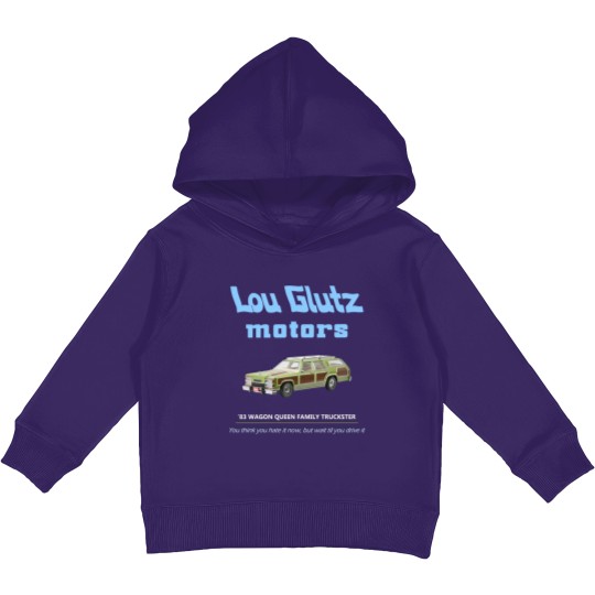 Discover Vacation Lou Glutz Motors - Lampoons Vacation Family Truckster - Kids Pullover Hoodies