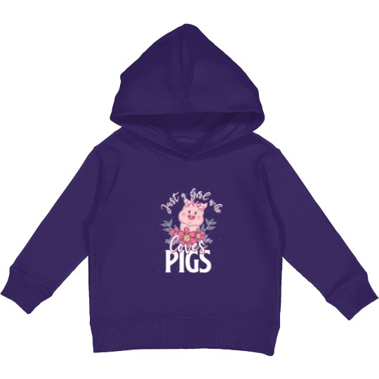 Discover pig girl love - Pig Lover - Kids Pullover Hoodies