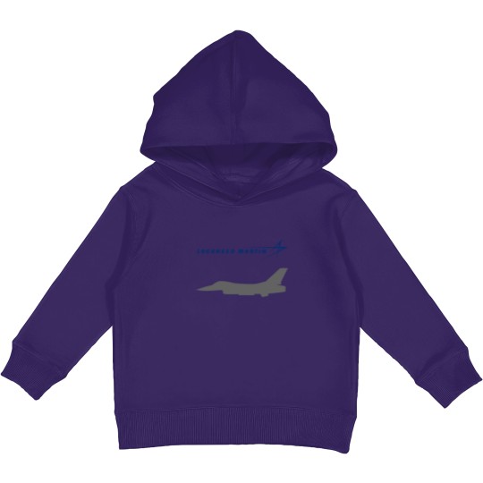 Discover Lockheed Martin F-16 Fighting Falcon Logo Unisex Kids Pullover Hoodies