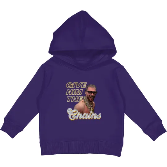 Discover Kirk Cousins Chains Kids Pullover Hoodies, Rocking Ice Diamonds Necklaces Kids Pullover Hoodies