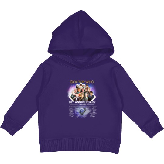Discover Doctor Who 60th Anniversary 1963-2023 Thank You Kids Pullover Hoodies