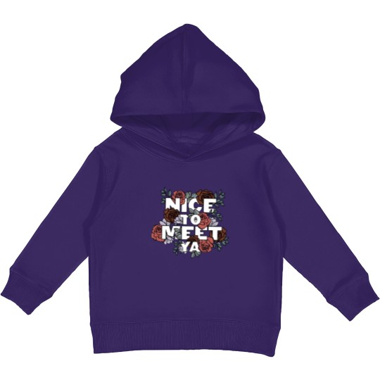 Discover Lovely Nice To Meet Ya Floral Niall Horan Kids Pullover Hoodies, One Direction Kids Pullover Hoodies