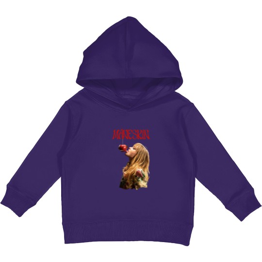 Discover Maneskin band poster art merch Kids Pullover Hoodies / Victoria De Angelis print Kids Pullover Hoodies