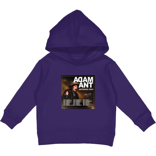 Discover Adam Ant Autumn 2024 UK ANTMUSIC Tour Unisex Kids Pullover Hoodies