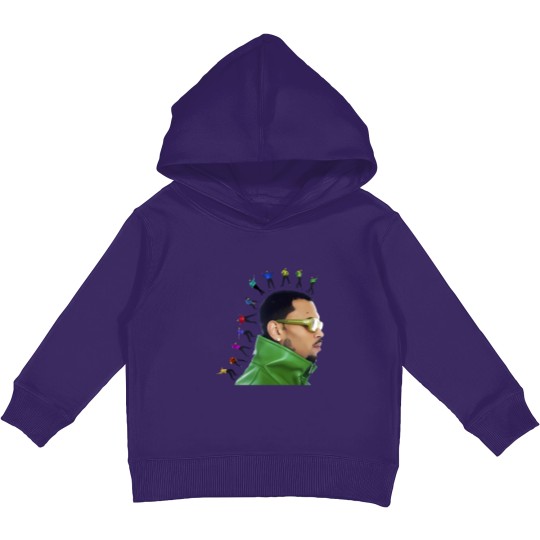 Discover Chris Brown 11:11 Tour 2024 Kids Pullover Hoodies, Chris Brown Fan Kids Pullover Hoodies, Chris Brown 2024 Kids Pullover Hoodies