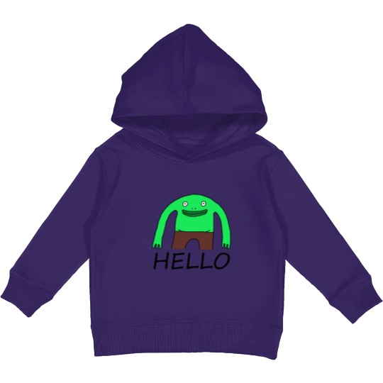 Discover Smiling friends Mr Frog sticker Sticker Kids Pullover Hoodies