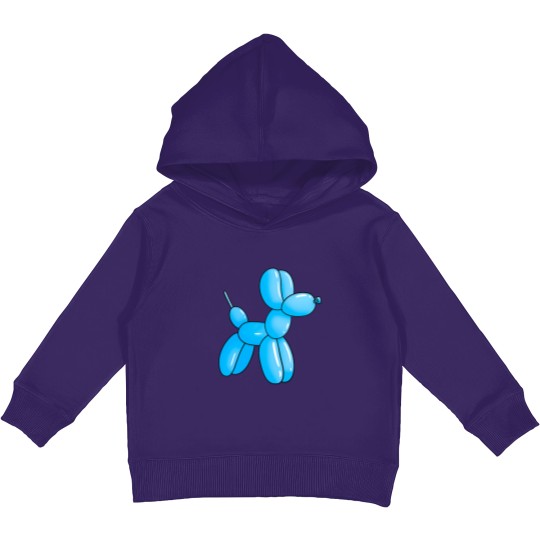 Discover Blue Cartoon Ballon dog Kids Pullover Hoodies