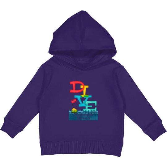 Discover Redondo Beach Dive - Colorful Scuba Kids Pullover Hoodies