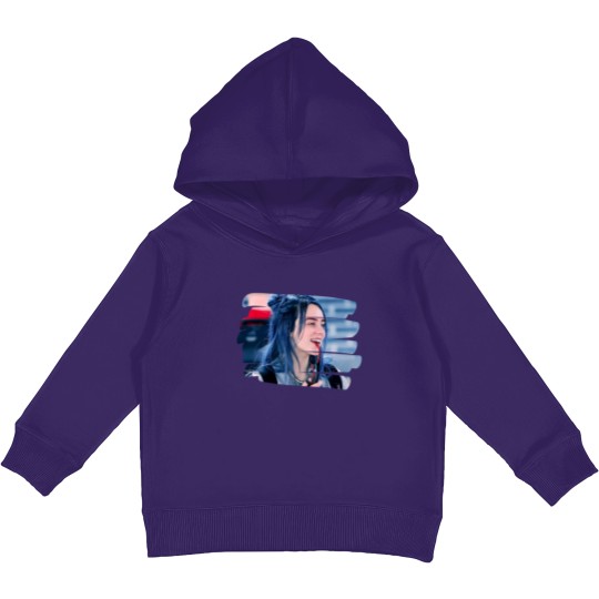 Discover Billie Eilish Hit Me Hard and Soft World Tour 2024 Kids Pullover Hoodies