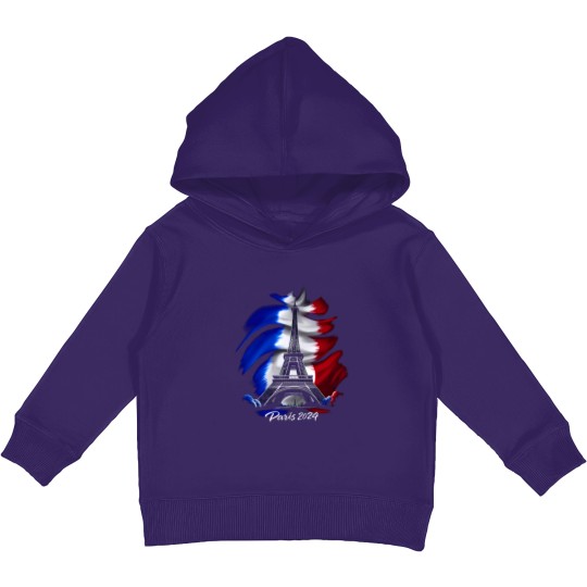 Discover Paris 2024 Olympics Kids Pullover Hoodie for Little Fans