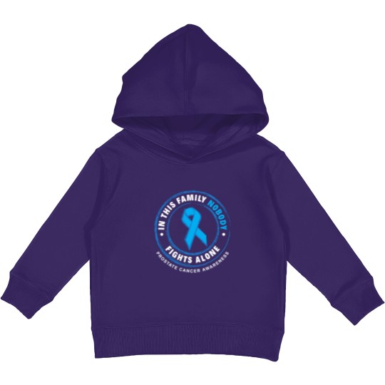 Discover In This Family Nobody Fights Alone Prostate Cancer Kids Pullover Hoodies