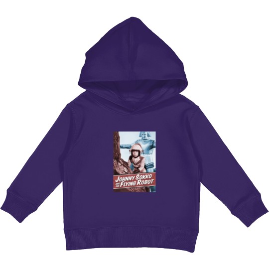Discover Giant Robot Johnny Sokko's Flying Robot Vintage Poster Kids Pullover Hoodies