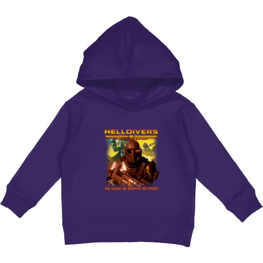 Discover Helldivers Vintage 90s Kids Pullover Hoodies, Helldivers 2 Kids Pullover Hoodies, Helldivers Vintage Kids Pullover Hoodies