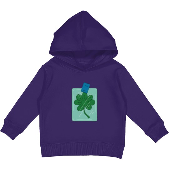 Discover Frys 7 leaf clover - Futurama Kids Pullover Hoodies