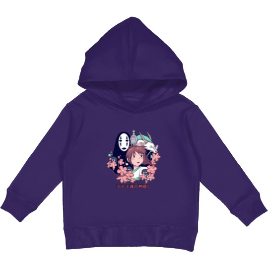 Discover Vintage 90s Spirited Away Kids Pullover Hoodie - Artistic Design