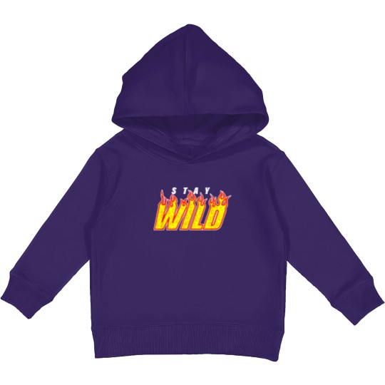 Discover Stay Wild Merch Ben Azelart Red  Kids Pullover Hoodies
