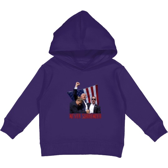 Discover Trump Shot Kids Pullover Hoodies - Pennsylvania Rally 2024