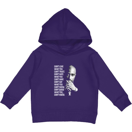 Discover 90s Quote Kids Pullover Hoodie Featuring Tupac