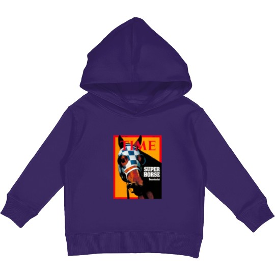 Discover Secretariat Time Magazine Cover 1973 Kids Pullover Hoodies