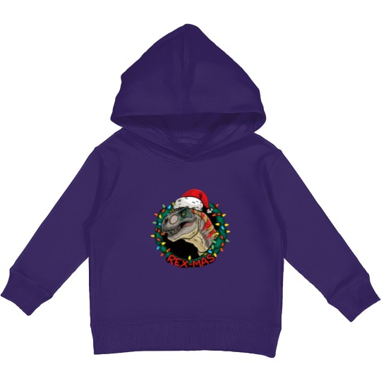 Discover Rexmas Christmas Kids Pullover Hoodies