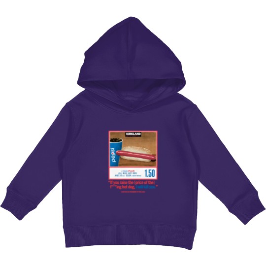 Discover Costco Hot Dog & Soda Combo Kids Pullover Hoodies