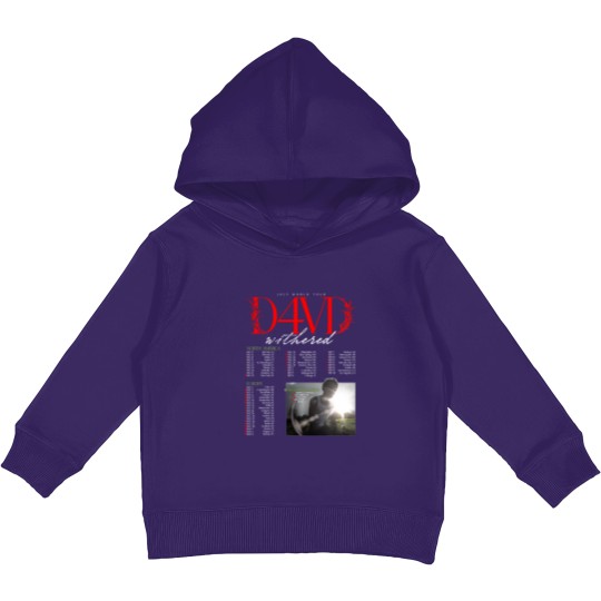 Discover D4VD Withered 2025 World Tour Dates Kids Pullover Hoodies
