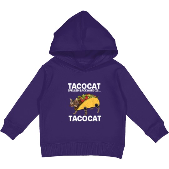 Discover Funny Taco Cat Vintage Kids Pullover Hoodies