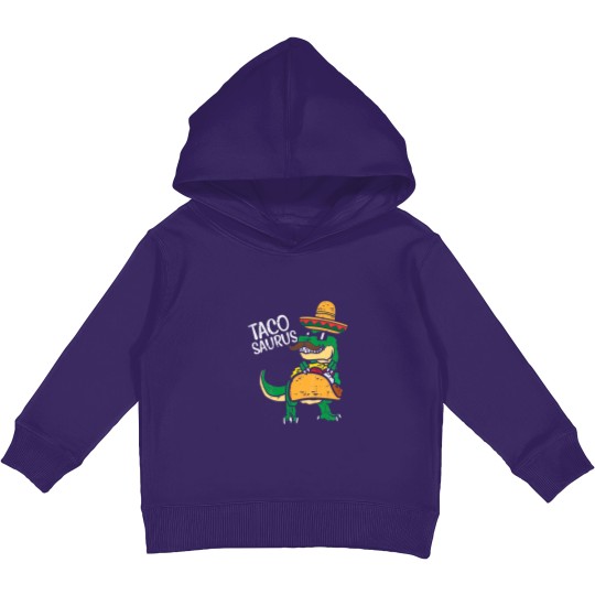Discover Kids Tacosaurus Taco Dino Trex Cinco De Mayo Kids Pullover Hoodies
